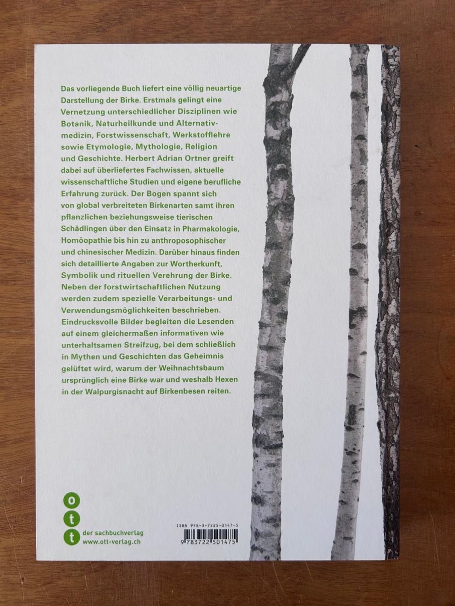 Libri: Die Birke. Herbert Adrian Ortner – Usato da Zürich venduto da WWehrle 1