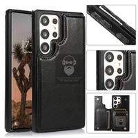 Schutzhülle Etui Case Leder für Samsung Galaxy S23 Ultra