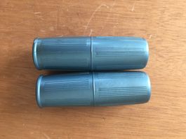 Lenkergriffe hellblaumet. Vintage NOS 24 mm