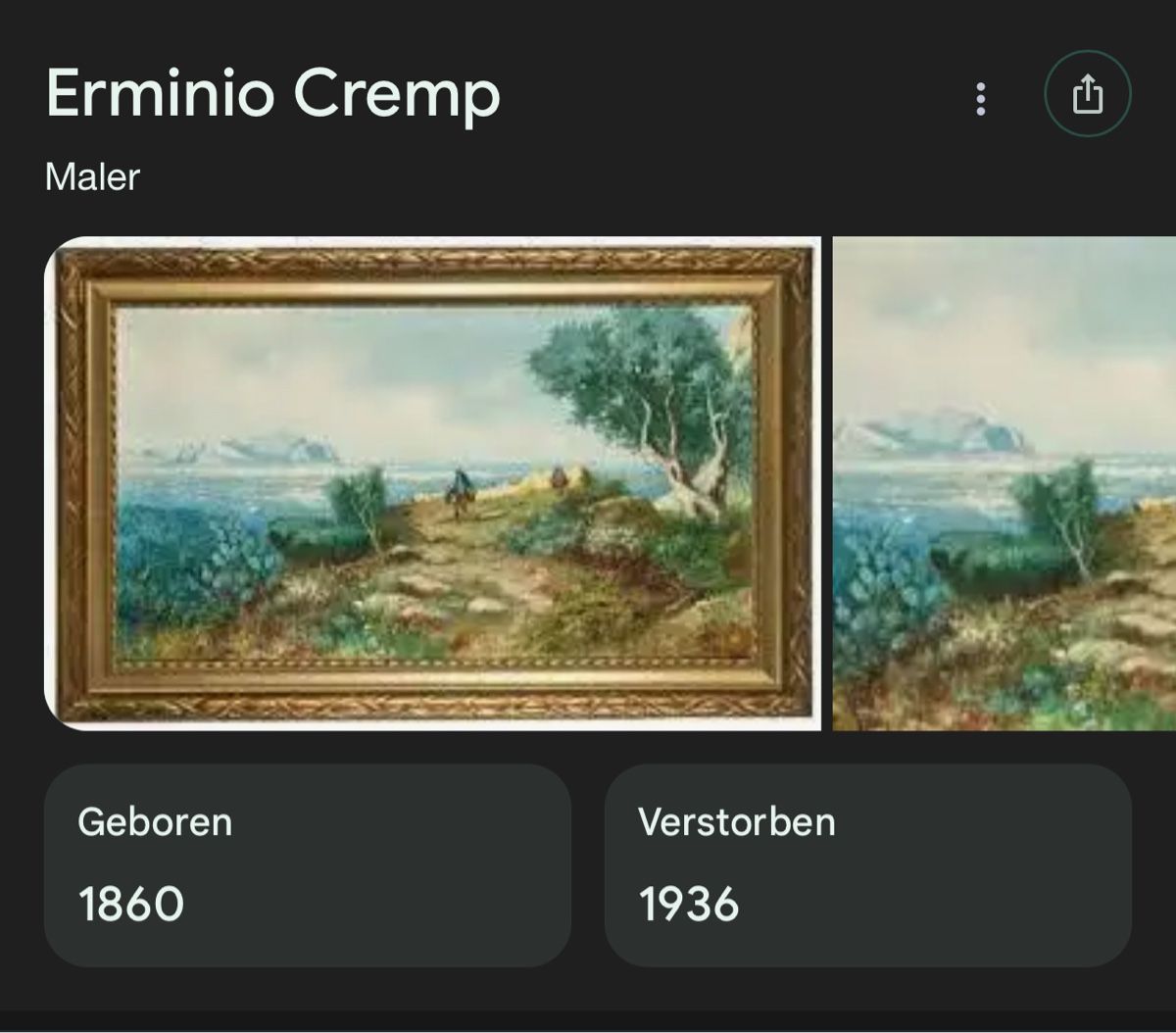 Dipinti: Ölgemälde Erminio Cremp / Original – Usato da Glarus venduto da KunstWerkEr-LS87 5