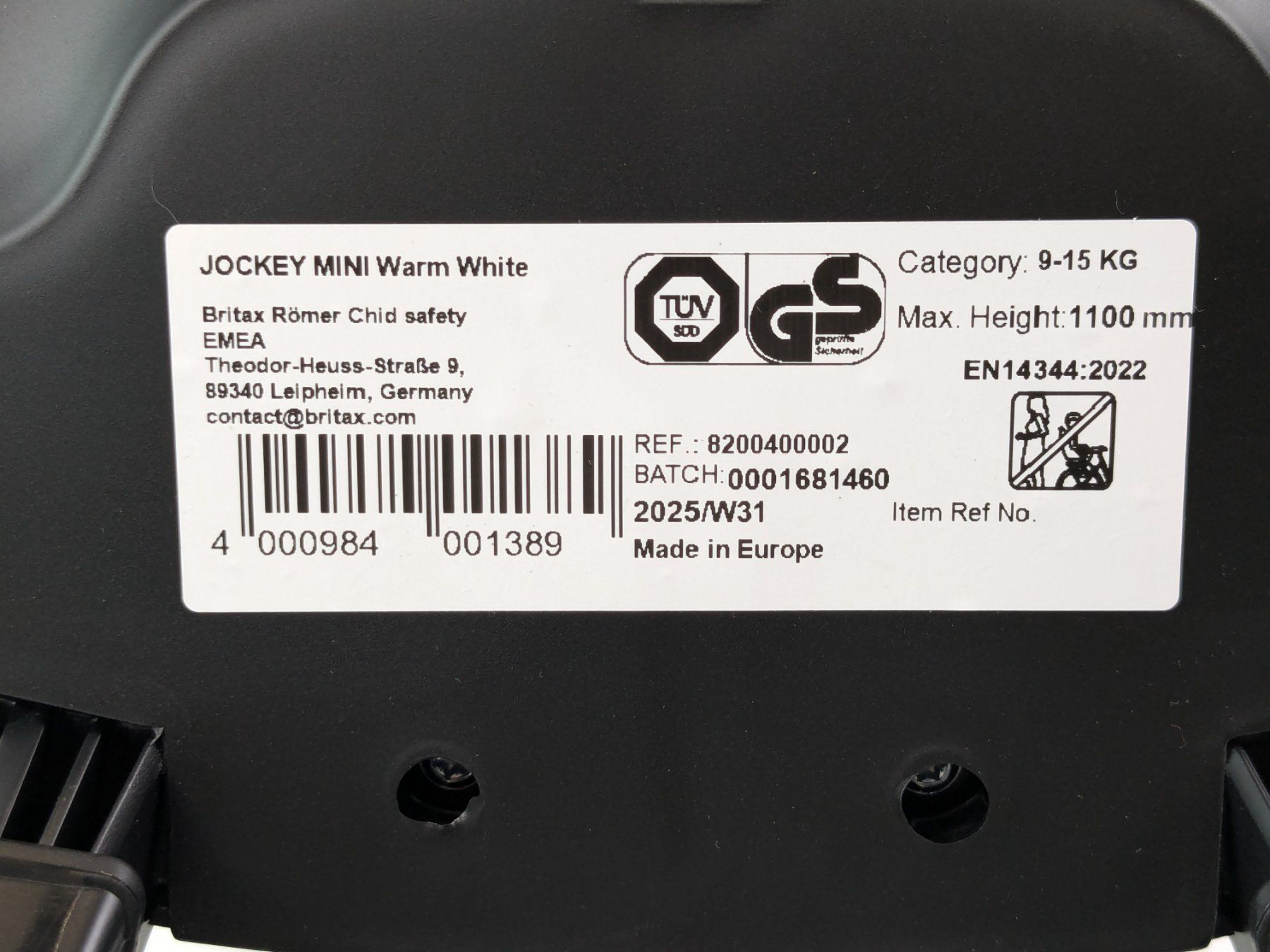 Britax Römer Seggiolini per auto: BRITAX RÖMER Jockey Mini – Nuovo (secondo la descrizione) da Dintikon venduto da Restwert_Dintikon 3