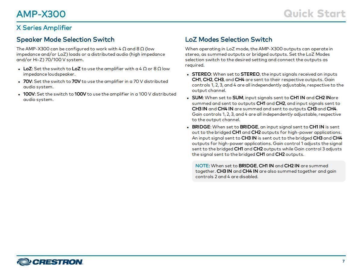 Amplificatori: Crestron Ultra flexible 4-Kanal Endstufe – Nuovo e nell'imballaggio originale da Schönenwerd venduto da Mediasys 8