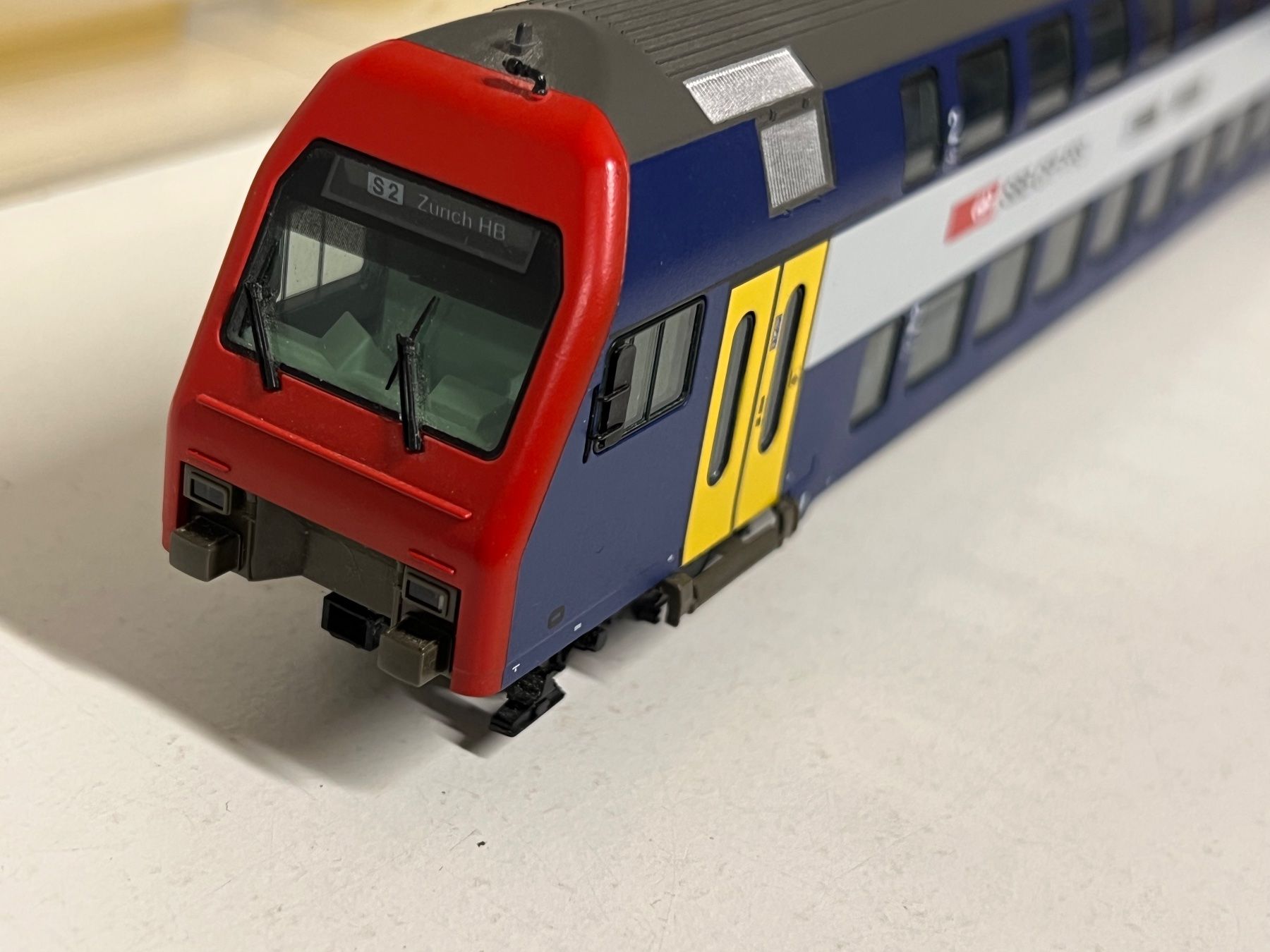 Fleischmann Modellini di ferrovie: Fleischmann S-Bahn Steuerwagen H0/DC 65132 – Usato da Geroldswil venduto da TopTrain54 3