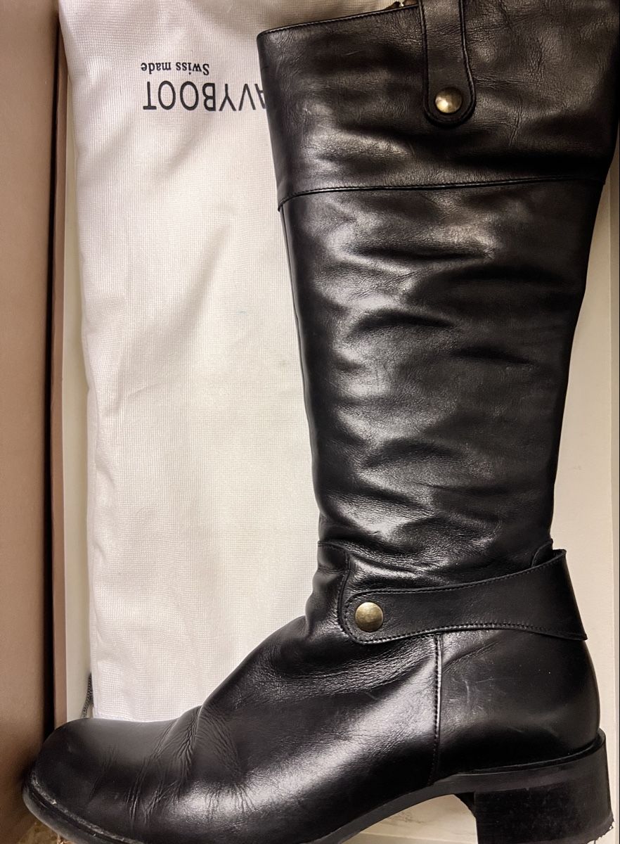 Navyboot Scarpe da donna: NAVYBOOT Lederstiefel, Gr.41, Schwarz – Usato da Teufen AR venduto da Maleaa 2