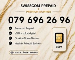 Swisscom Prepaid Premium Nummer