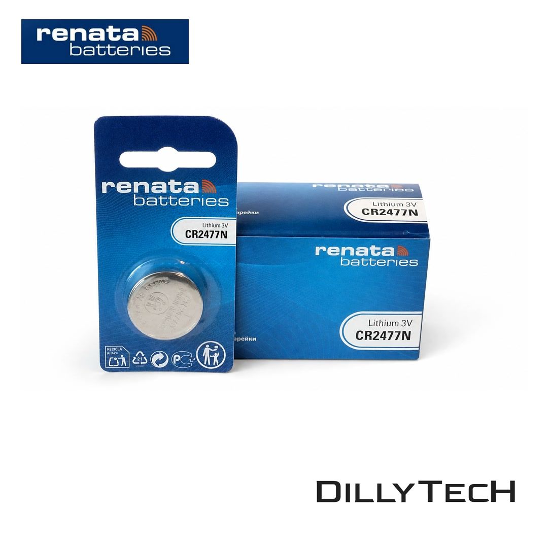 Caricatori & Batterie: Renata CR2477N Lithium Knopfzellenbatterie - 1 Stk. – Nuovo e nell'imballaggio originale da Meilen venduto da DillyTecH 2
