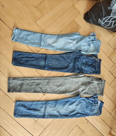 7 Paar Jeans: Diesel, gstar, Lee, Levis, mavi gr 27