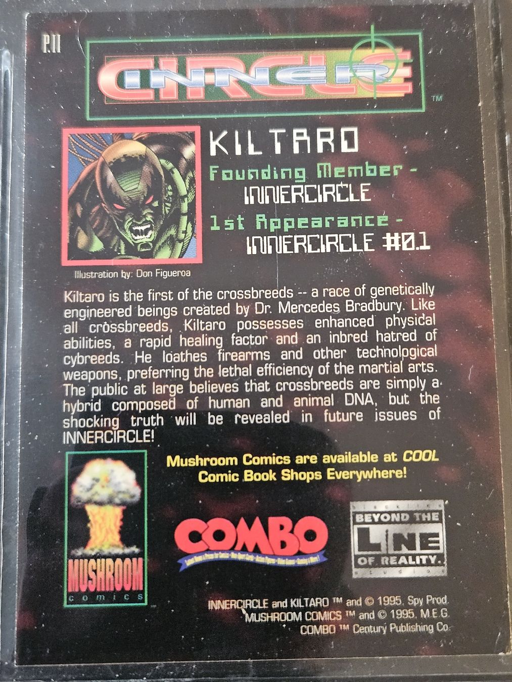 Carte collezionabili: 1995 Mushroom Comics Combo, Kiltaro – Usato da Oberdorf BL venduto da BaldenEagle 1