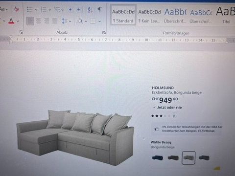 Ikea Sofas: IKEA Eck-Bettsofa mit Ausziehfunktion – Gebraucht aus Zürich von Ne01 9