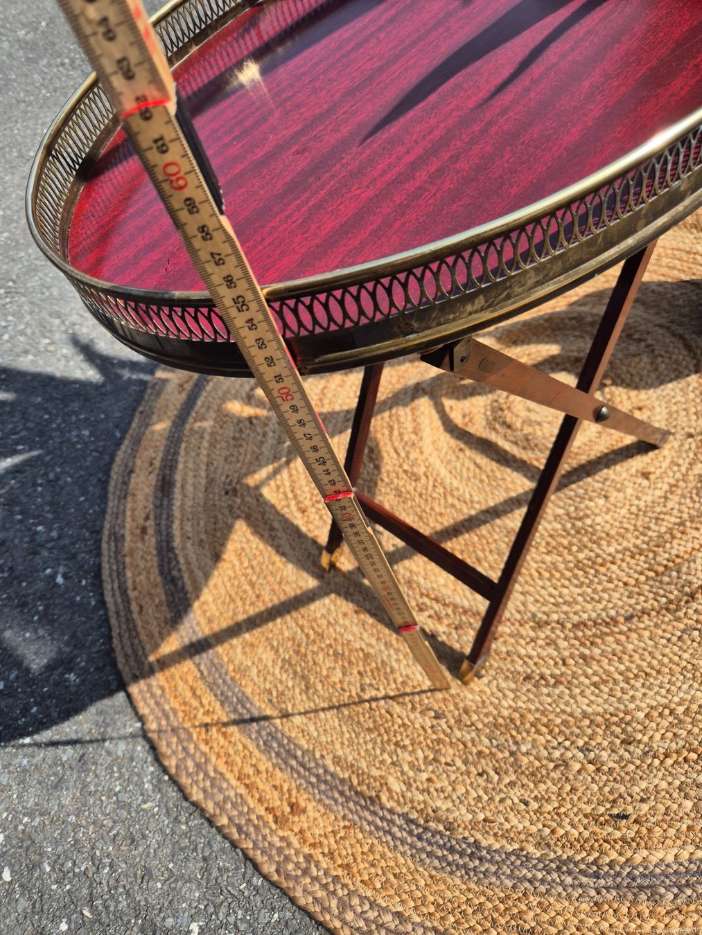 Tavoli: Table d'appoint vintage pliante, bout de canapé – Usato da Fully venduto da tameab 5