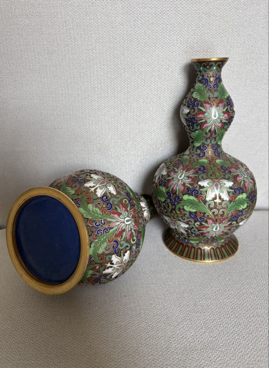 Vasen & Gefässe: Bellissima coppia di vasetti in cloisonné – Gebraucht aus Chiasso von myt_k8rf 1