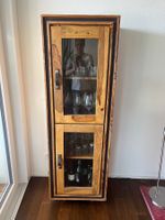 Vitrinenschrank Holz Glas guter Zustand 60x180x45 (LxHxT)