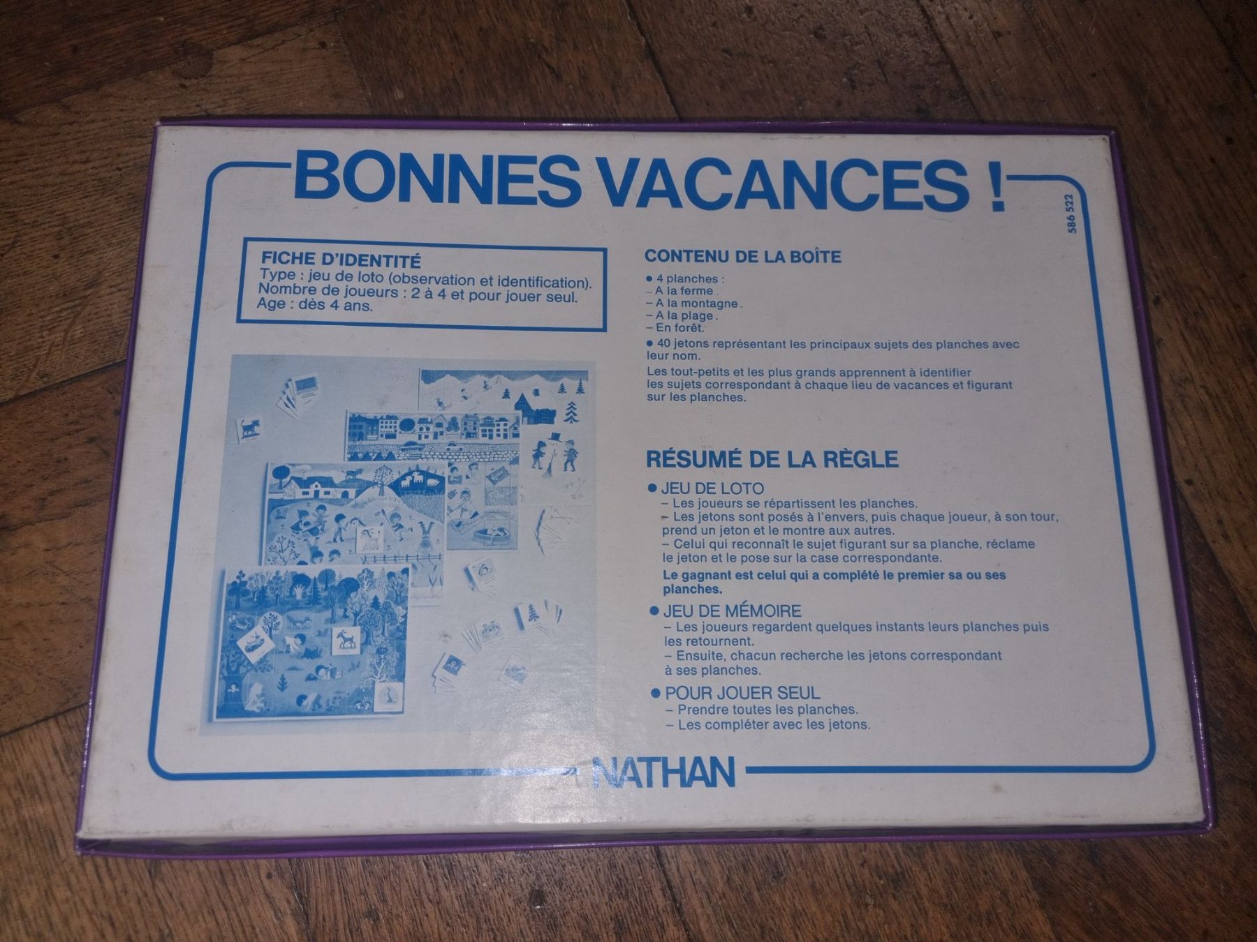 Giochi: Jeu vintage "Bonnes Vacances!" Nathan complet – Usato da Fribourg venduto da jarmilka 6