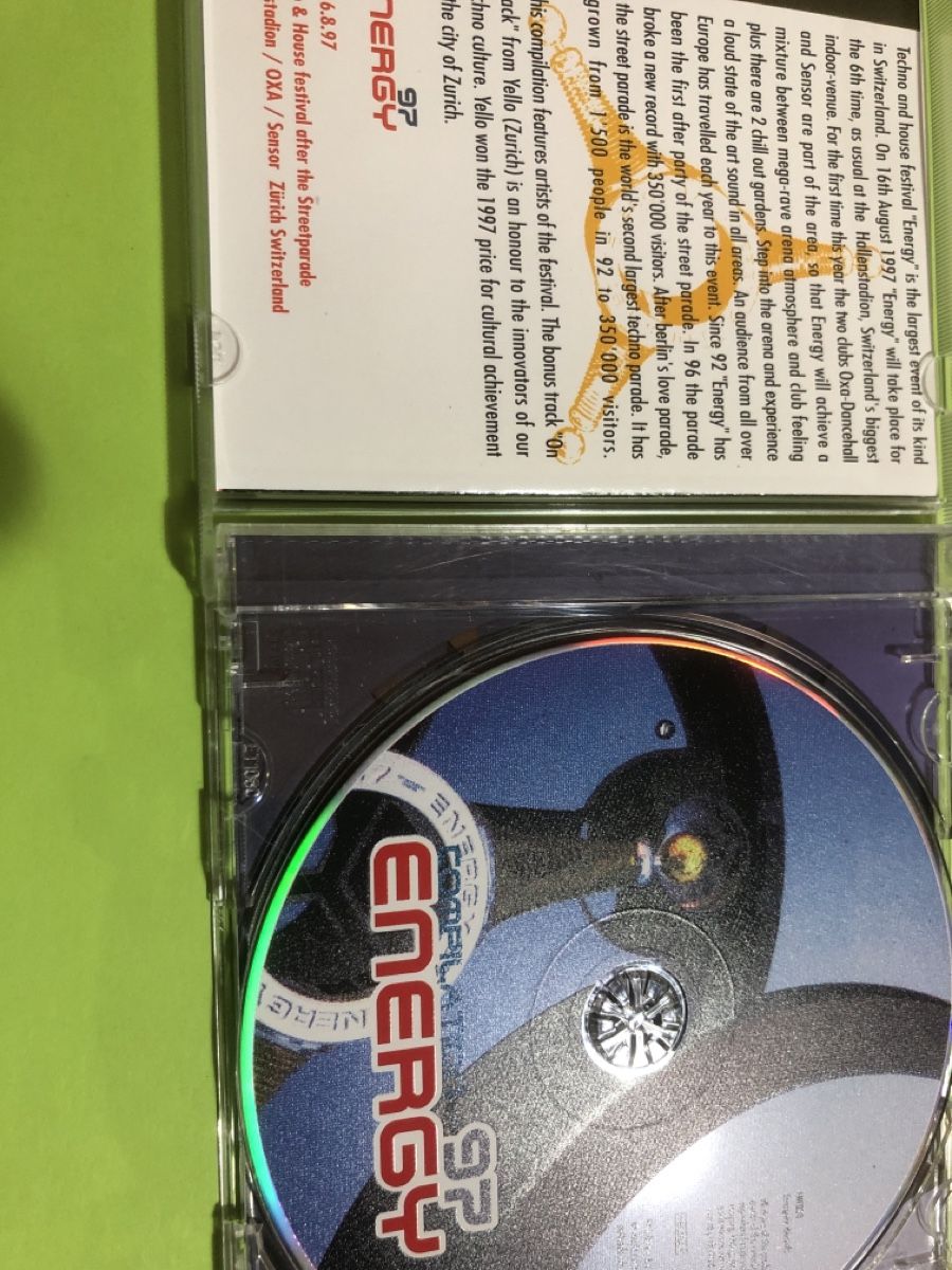 CD: Energy 97- Street Parade - Techno – Usato da Flaach venduto da rubo7 1