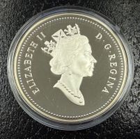 (2130) Kanada Dollar 1991, Dampfschiff Frontenac, pp, Etui