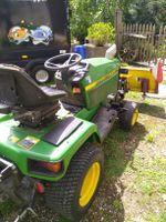 John Deere Rasentraktor mit Schneeschild & Anhänger 💨🌻