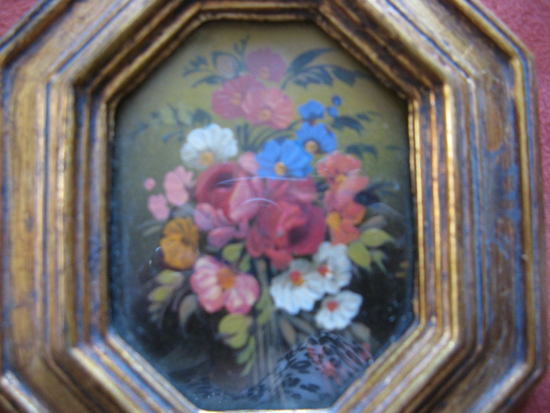 Foto & Immagini: gerahmtes kleines Blumenbild hinter Glas – Usato da Zürich venduto da apil 3