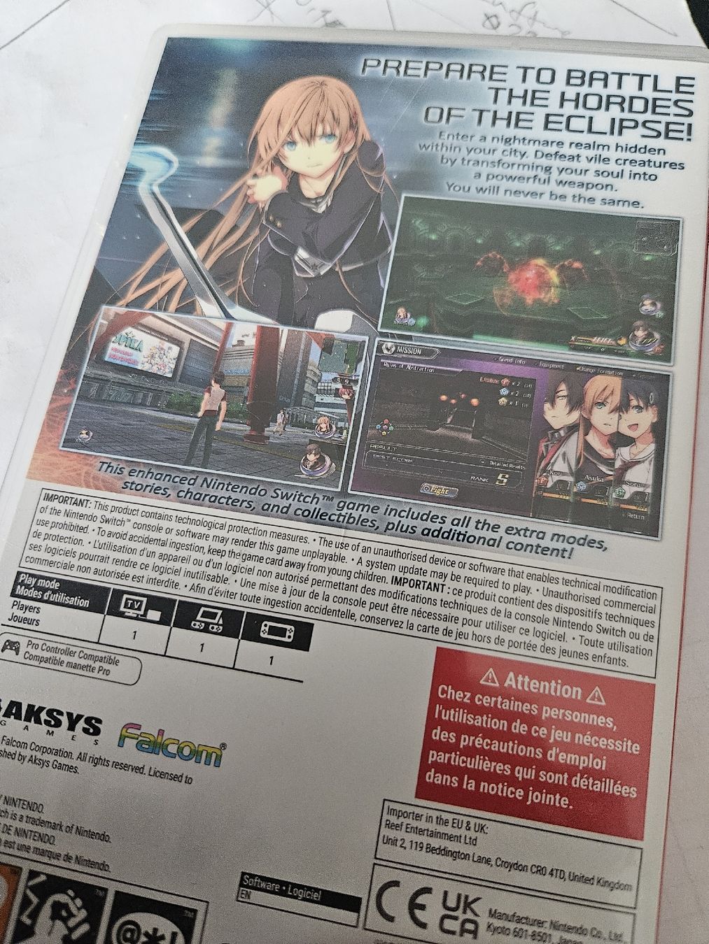 Jeux: Tokyo Xanadu eX+ Nintendo Switch – D'occasion à Boll par kim_6j8d 1