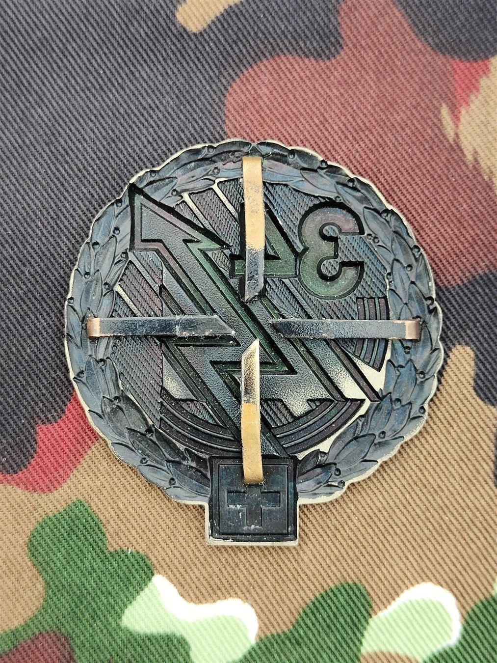 Placchette & Badge: Béretemblem LVb FU Luftwaffe 34 V1 – Usato da Bauma venduto da SwissMilitaria 1