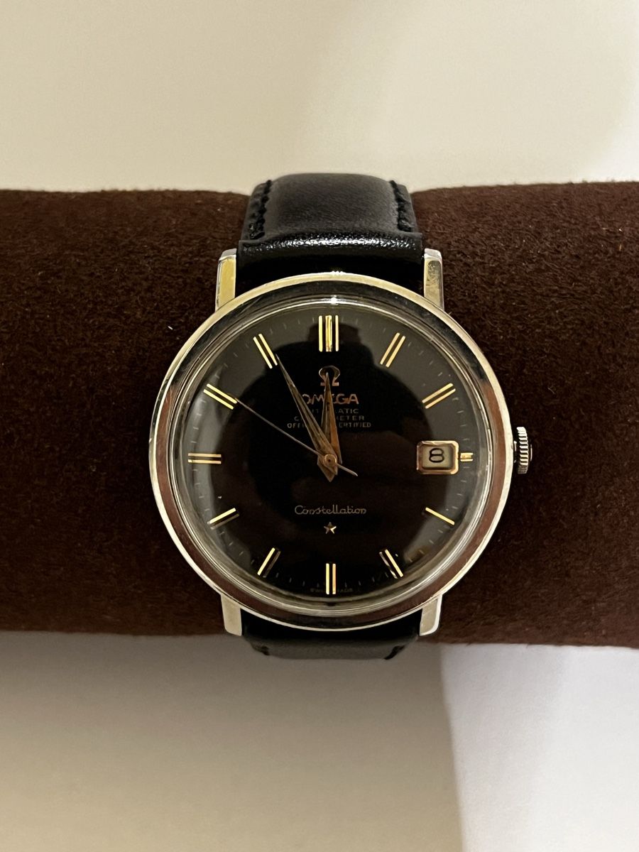 Omega Orologi: Omega Constellation Vintage ,  Black Dial !  – Usato da Rheineck venduto da UhrenReinhardt