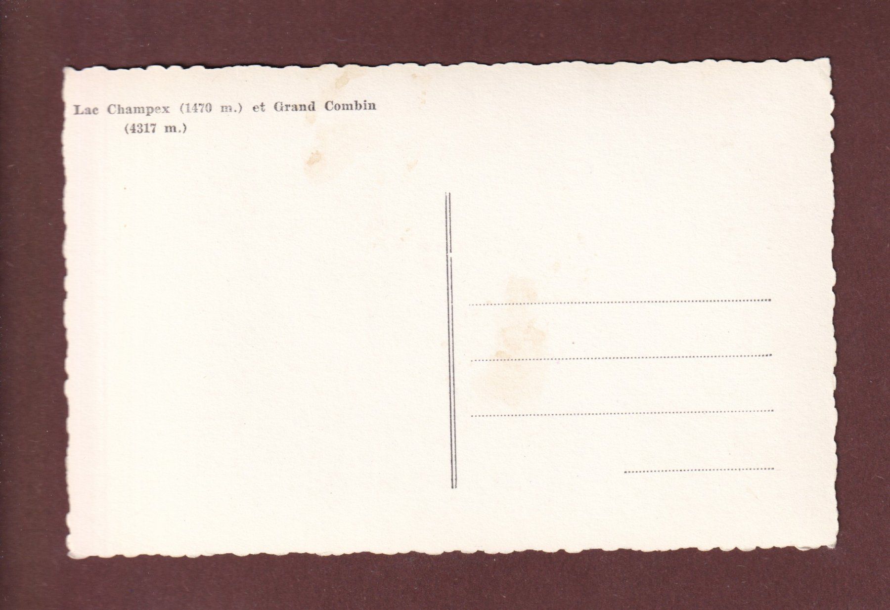 Cartoline postali: LAC CHAMPEX - Grand Combin – Usato da Pully venduto da nicecards-shop 1