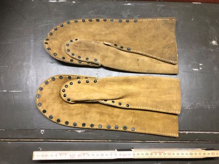 Schweizer Armee Militär Stacheldraht Handschuhe Leder
