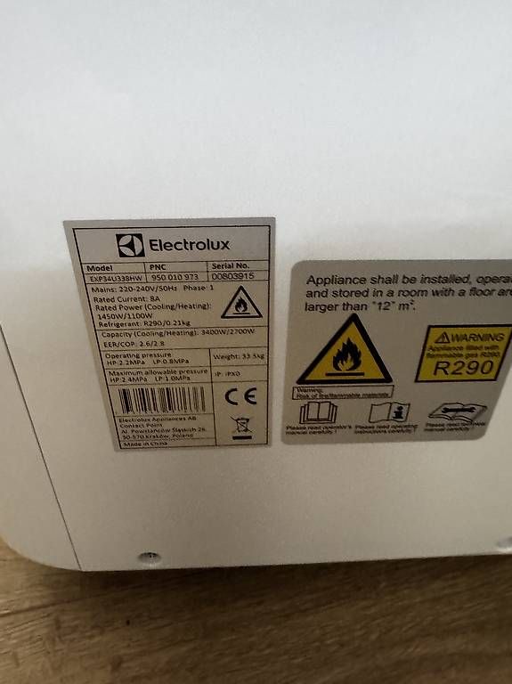 Klimageräte: Klimaanlage Electrolux Exp 34U – Gebraucht aus Fahrni b. Thun von Joer1 2