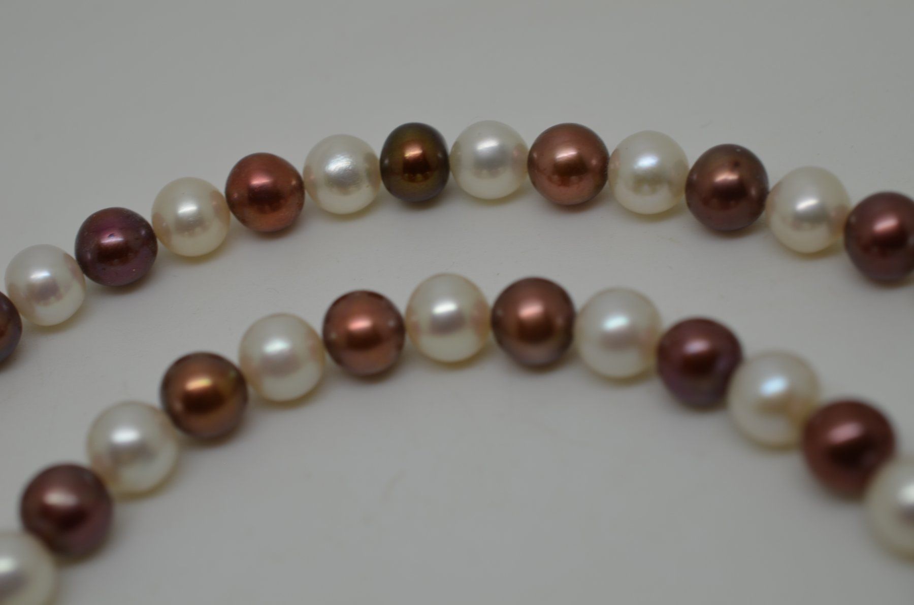 Perlen (unechte): collier perles culture eau douce fermoir or jne 750 – Gebraucht aus La Croix (Lutry) von OMEGA07 3