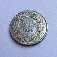 1894 50 Rappen unz  *RAR*
