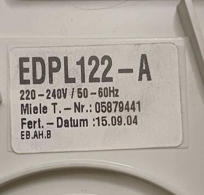 Karten: Carte commande MIELE EDPL122-A – Gebraucht aus Bôle von Benedetto72 3