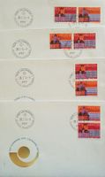 Z50 bis Z53, zusammenhängen im paar FDC Kt. 100.-++