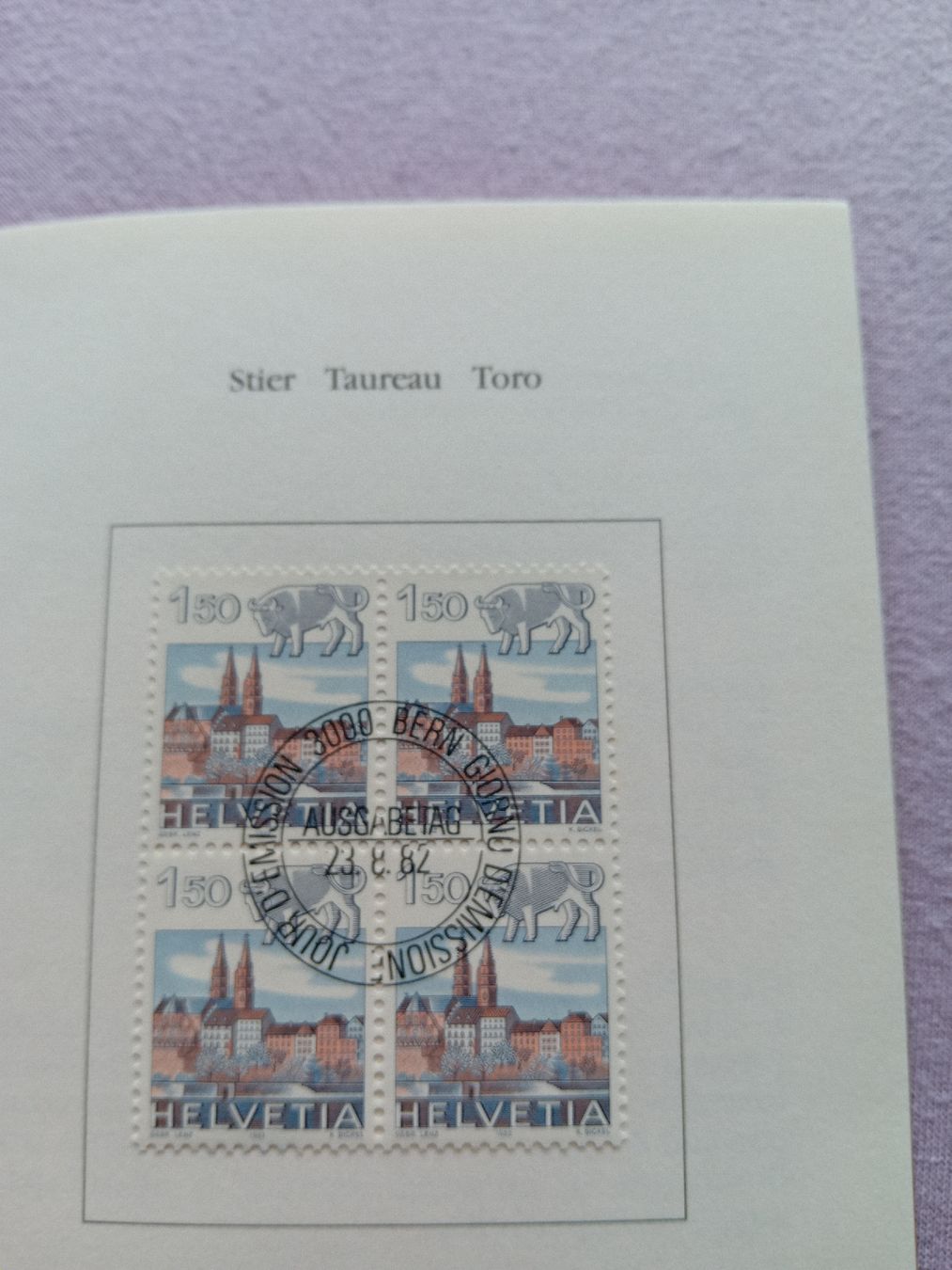 Alle Briefmarken: Briefmarkenbüchlein 1982 – Neu (gemäss Beschreibung) aus Witterswil von hele04 3