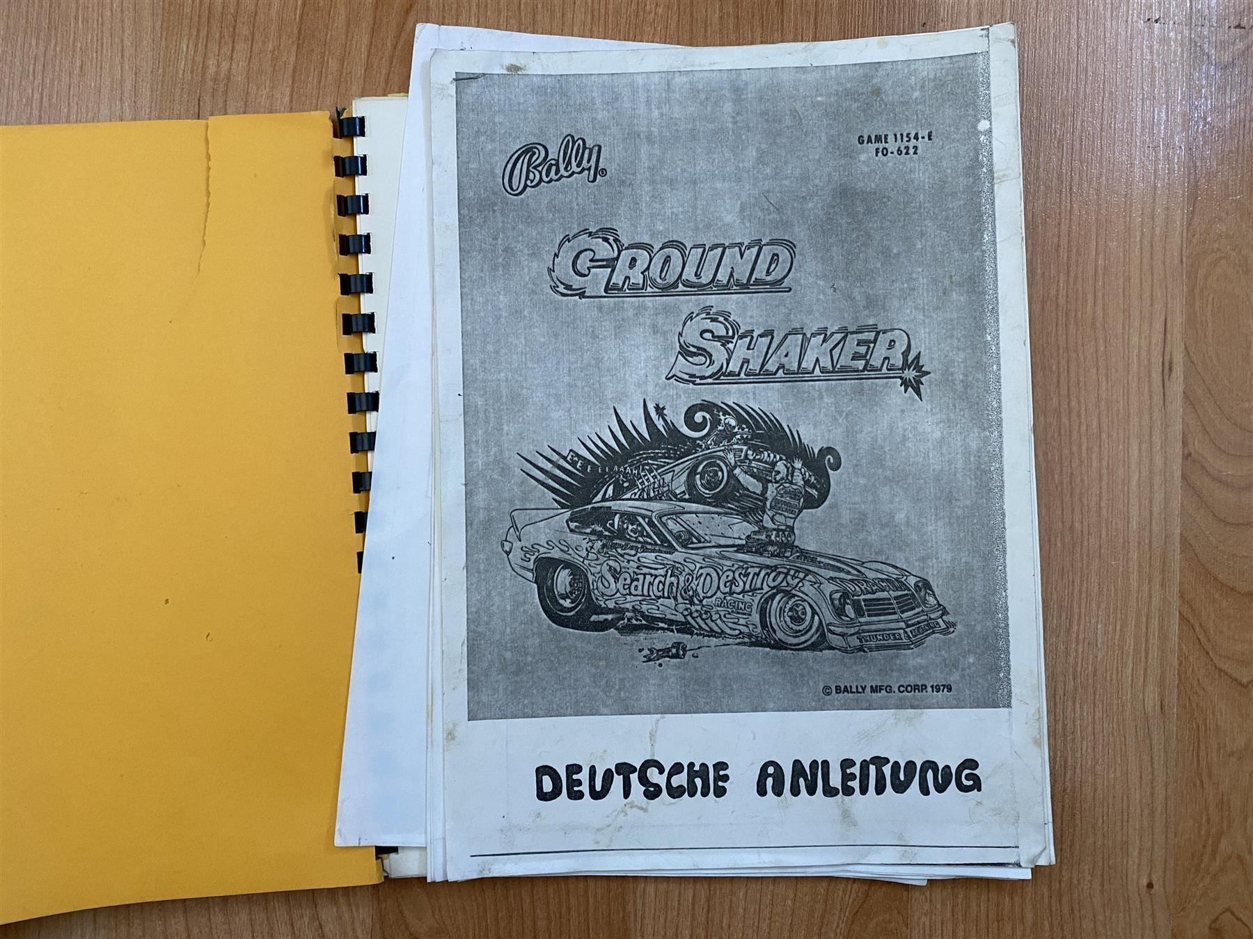 Flipper: Original Flipper Handbuch Ground Shaker – Usato da St.Gallen venduto da kingsamas 4