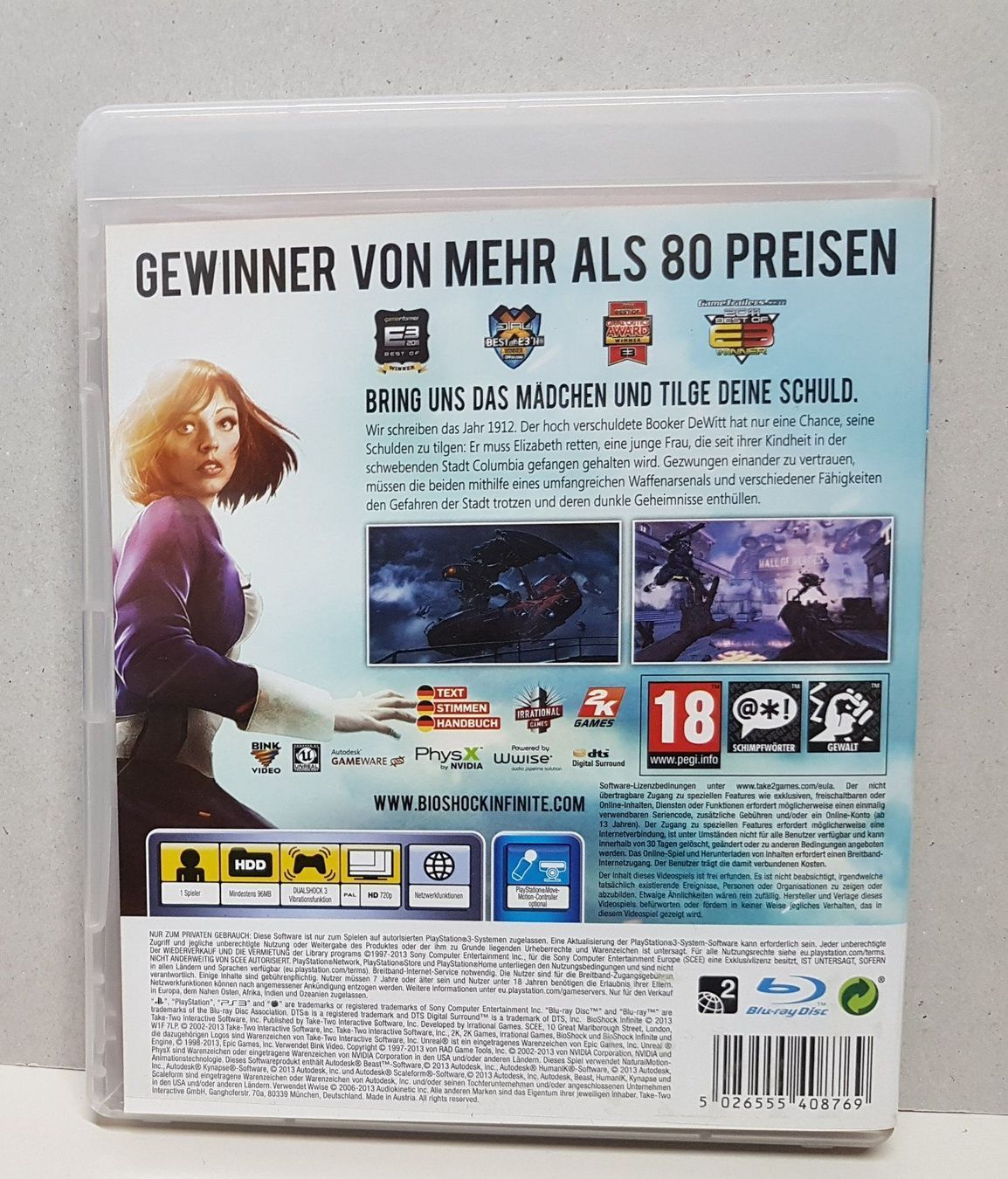 Sony Giochi: BioShock Infinite Move /bring das Mädchen tilge deine Schuld – Usato da Schüpfheim venduto da Games_Spielkonsolen 3
