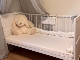 NEU ! Babybett weiss inkl. Lattenrost & Matratze