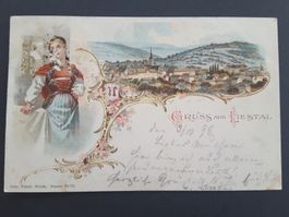 AK / Litho Gruss aus Liestal , 1898