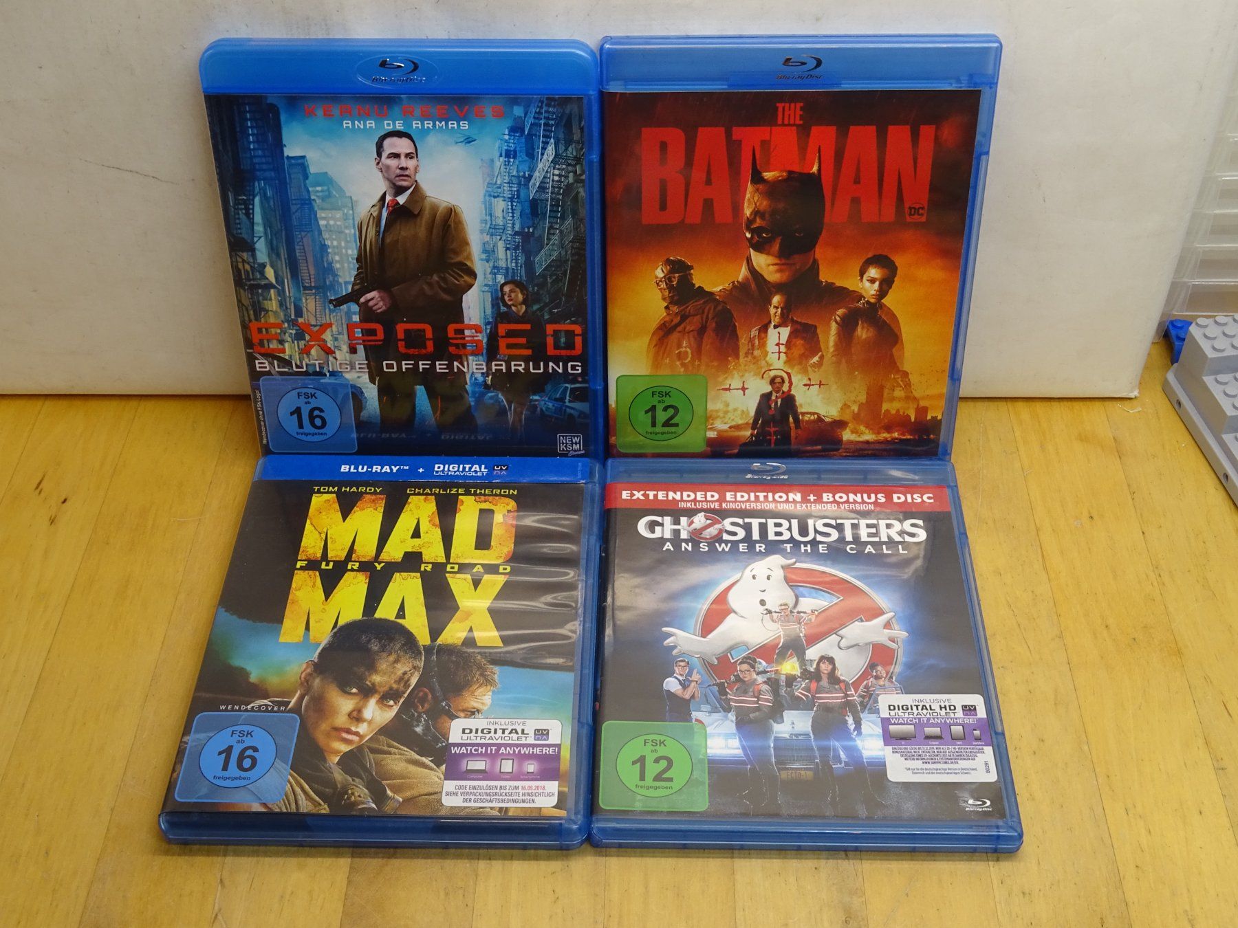 Tutti i DVDs: Mad Max / The Batman / Exposed / Ghostbusters, Blu-Ray – Usato da Wohlen AG venduto da Bricktoys
