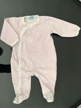 💕 Pyjama velours bébé Sardon 💕 taille 6 mois (68 cm)