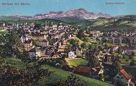 Herisau mit Säntis Glattal - Viadukt