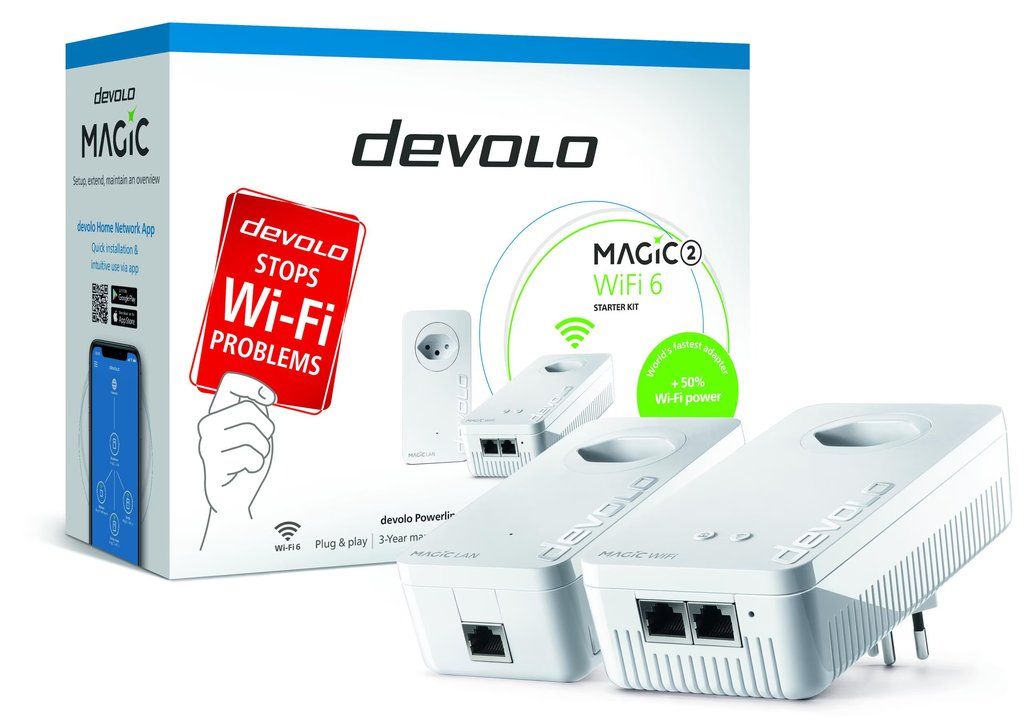 Devolo Wlan: devolo Magic 2 WIFI 6 next Starter Kit - FABRIKNEU – Neu und originalverpackt aus Obergösgen von filidivita