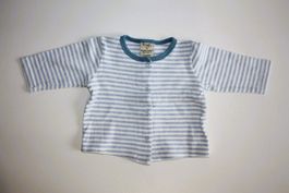 Baby Oberteil langarm von Frugi, Baumwolle, Gr. 0-3 Monate