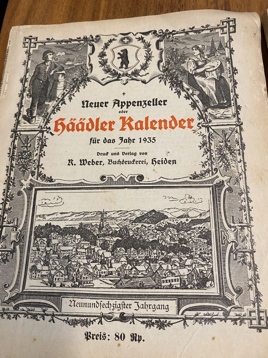Calendari: Appenzeller Kalender Antik – Usato da St.Gallen venduto da Design04 1