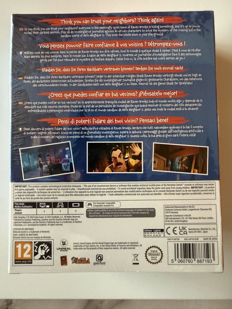 Giochi: Hello Neighbor 2 Nintendo Switch - Édition Spéciale! – Nuovo e nell'imballaggio originale da Chavornay venduto da brunodasilva87 1