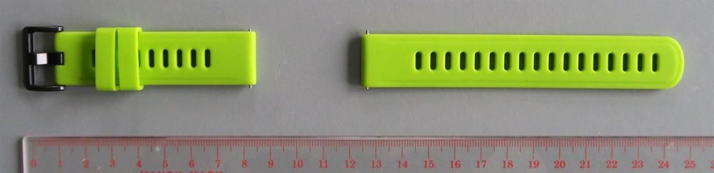Silikon-Uhrenband 14mm – Schnellwechsel-System Mit Edelstahlschnalle In Grün
