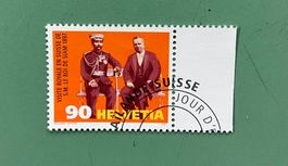 Schweizer Briefmarken:1997,König v. Siam P. Karrer, A. Nobel