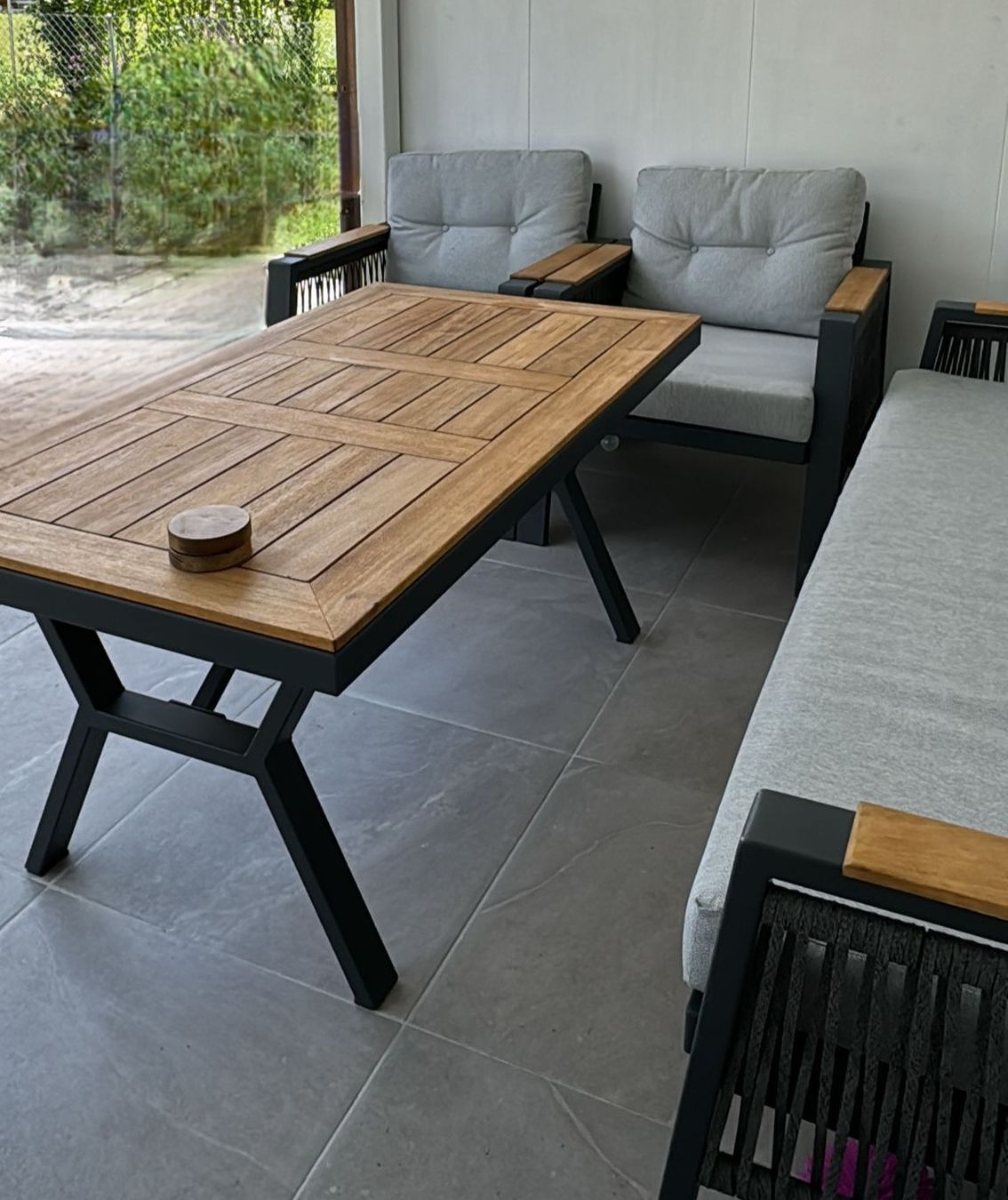 Divani: Gartenlounge Set mit Beistelltisch – Usato da Etzgen venduto da juj_b678 2