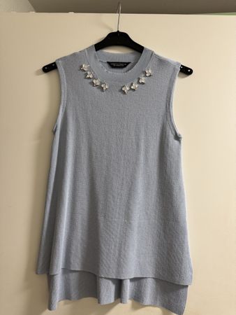Dorothy Perkins hellblaues Top, Grösse 40