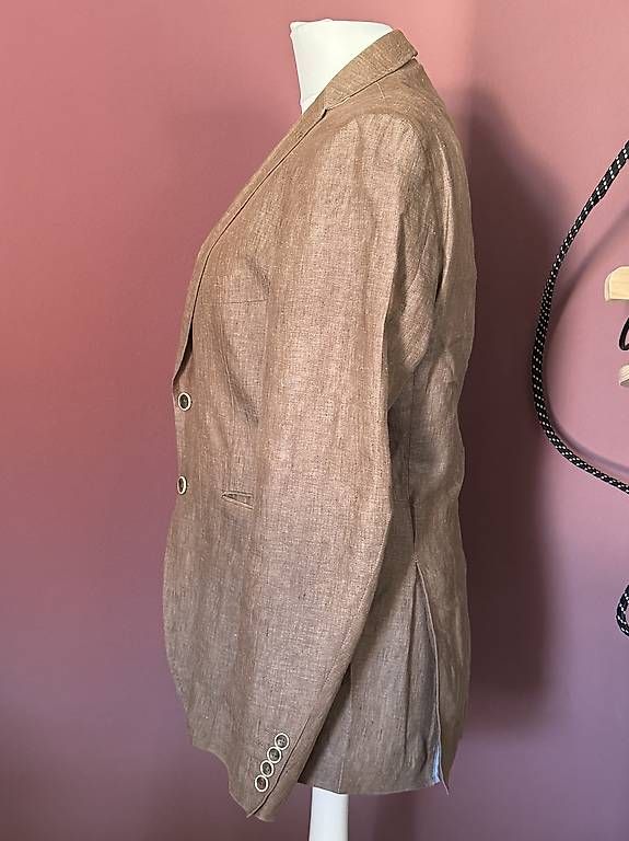 Jacken: Herren Jackett Leinen Braun meliert – Gebraucht aus Muttenz von einfach-schoen 1