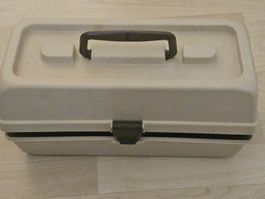 Werkzeugkoffer / Nähkasten Vintage mit Fächern