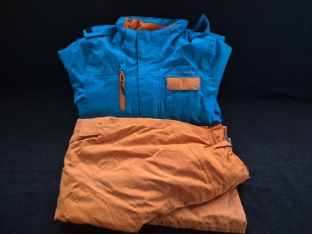 Ski-/Snowboardanzug Gr. 128 blau-orange